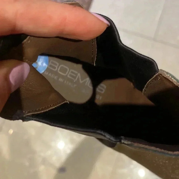 Boemos made In Italy 🇮🇹 metallic boots size 7 - Picture 3 of 6